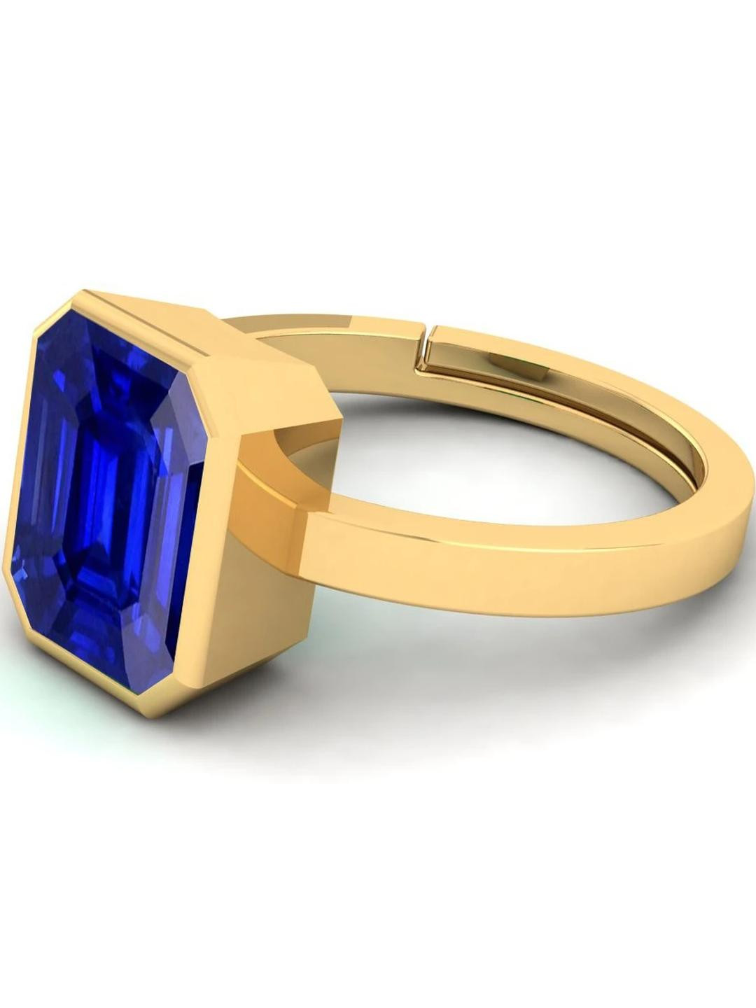 Barmunda gems Men Blue Gems Finger Ring