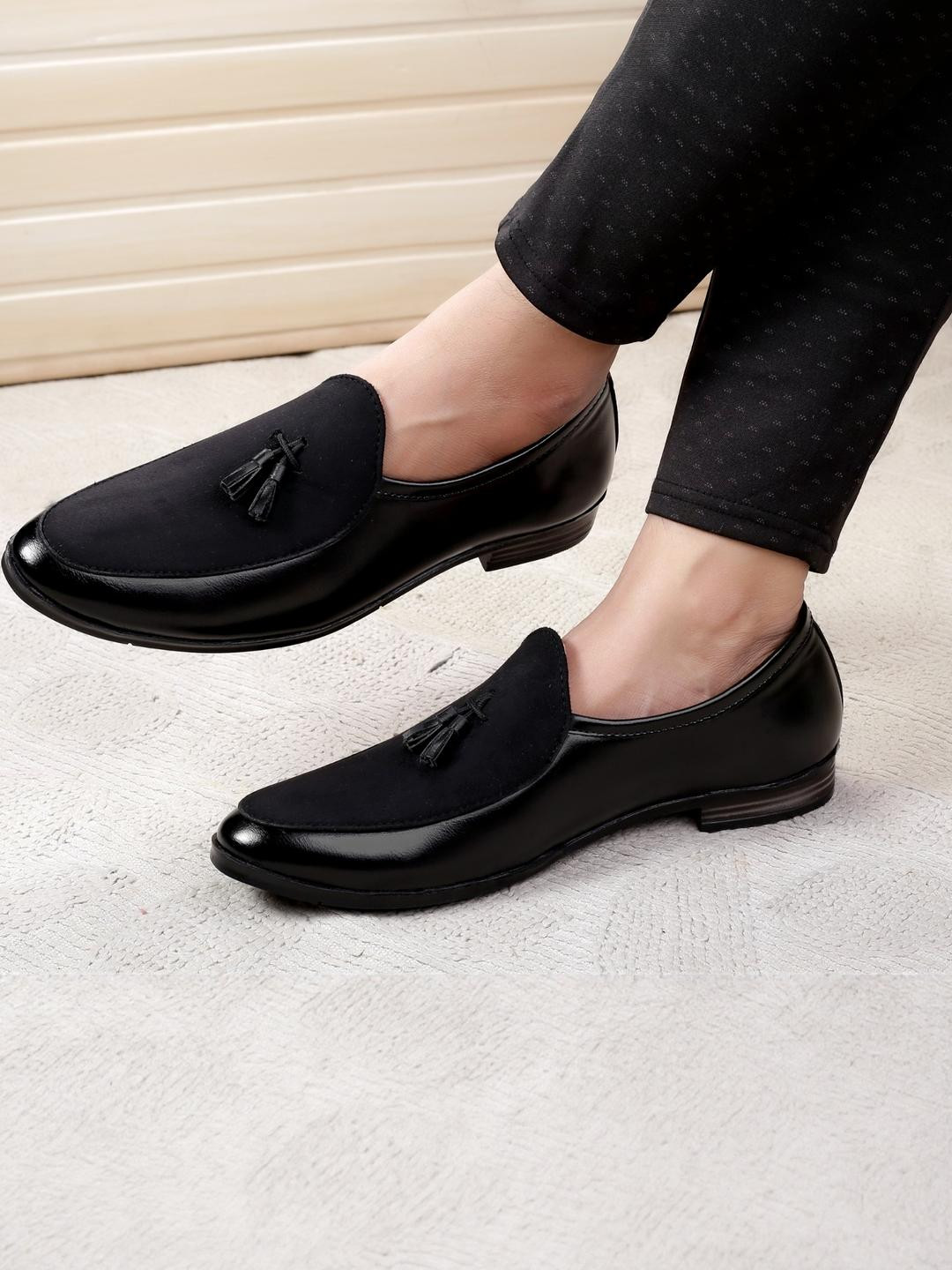 jetfighter Black Patent Leather Casual Shoes