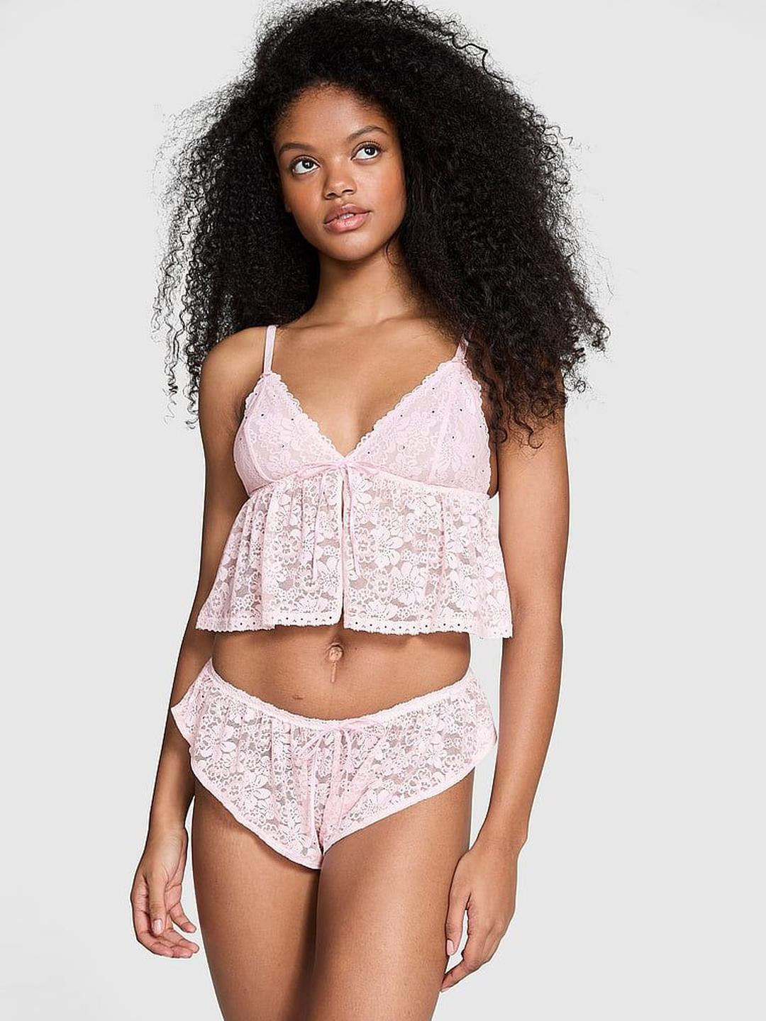 Victoria's Secret Shoulder Straps Lace Night suit
