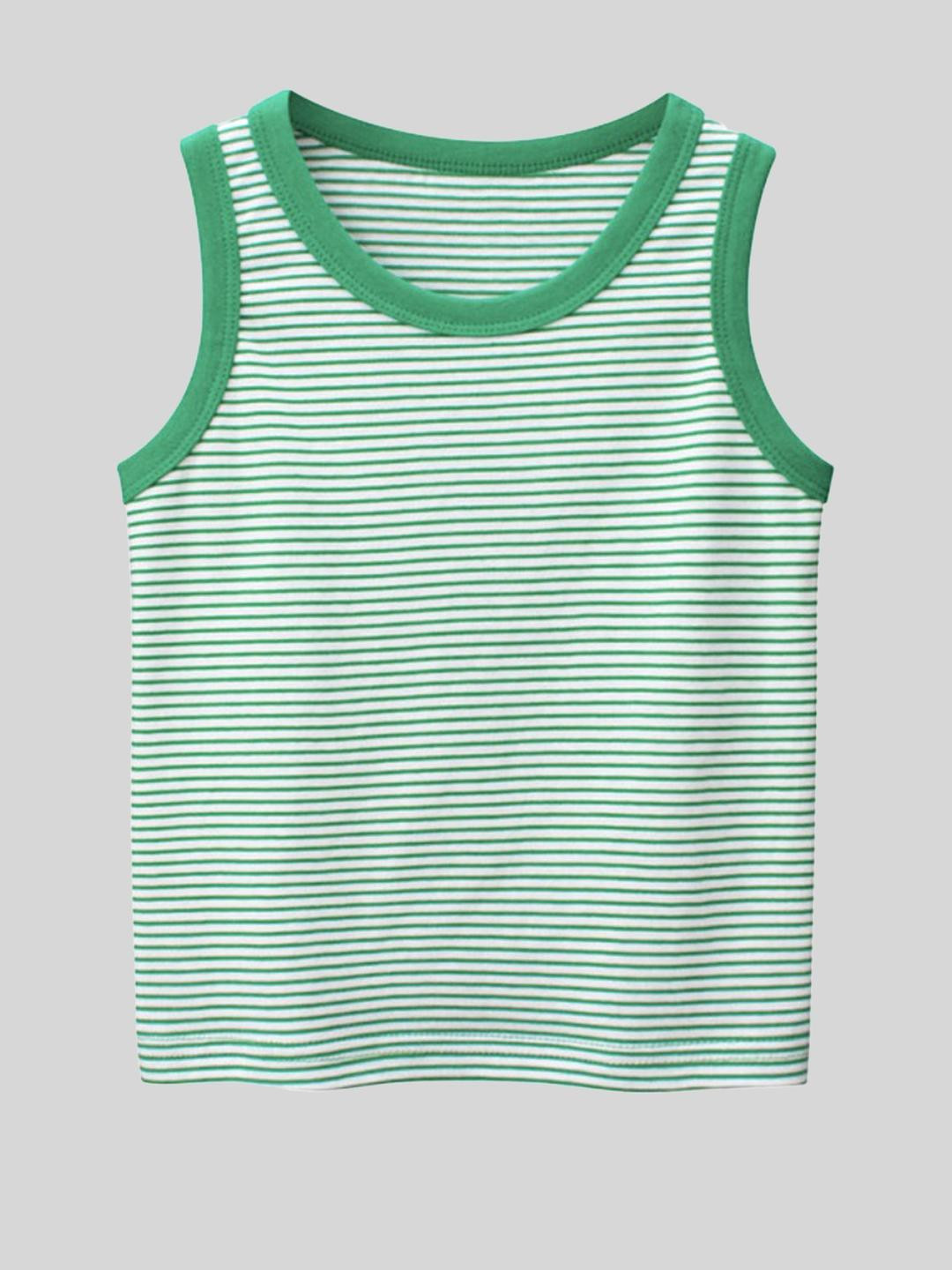LULU & SKY Boys Striped Cotton Tank Top