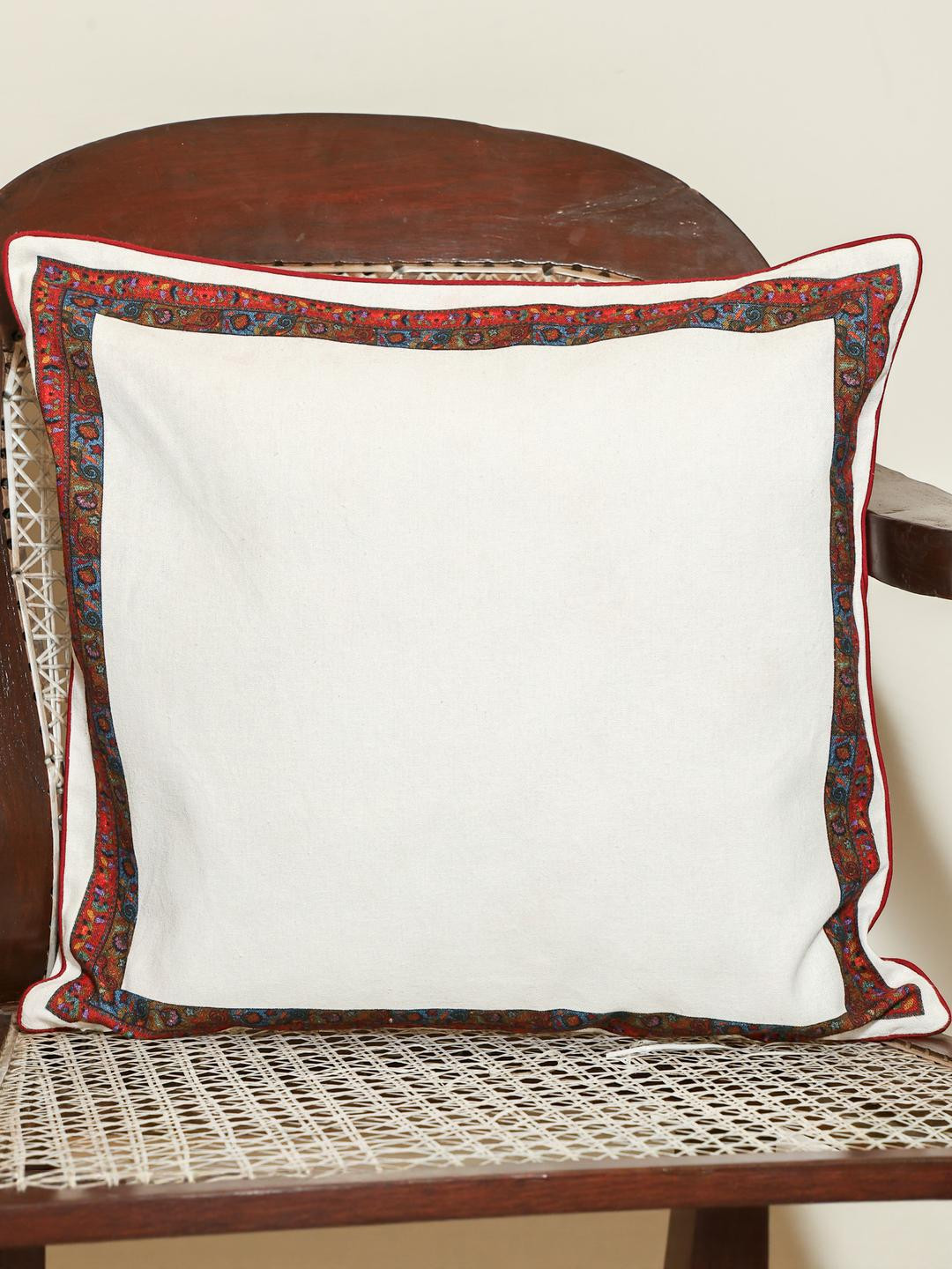 Crown of Poppies Multicoloured Abstract Square Cushion Covers