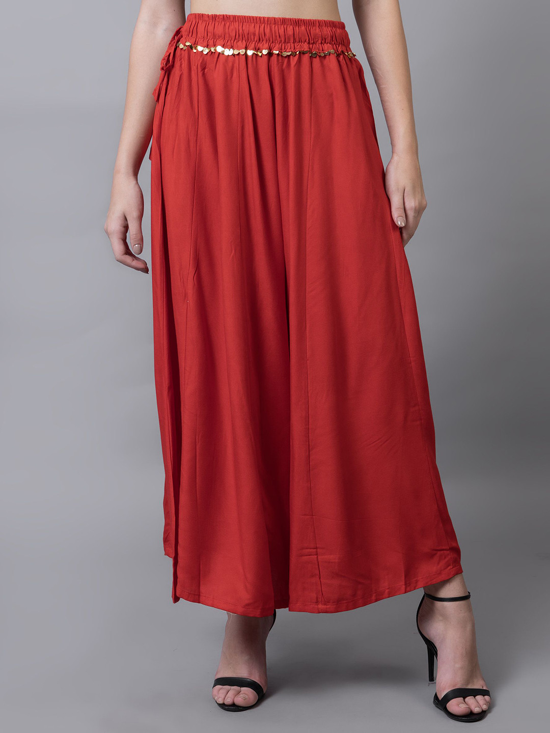 LEGITLOOKS Women Flared Knitted Palazzos