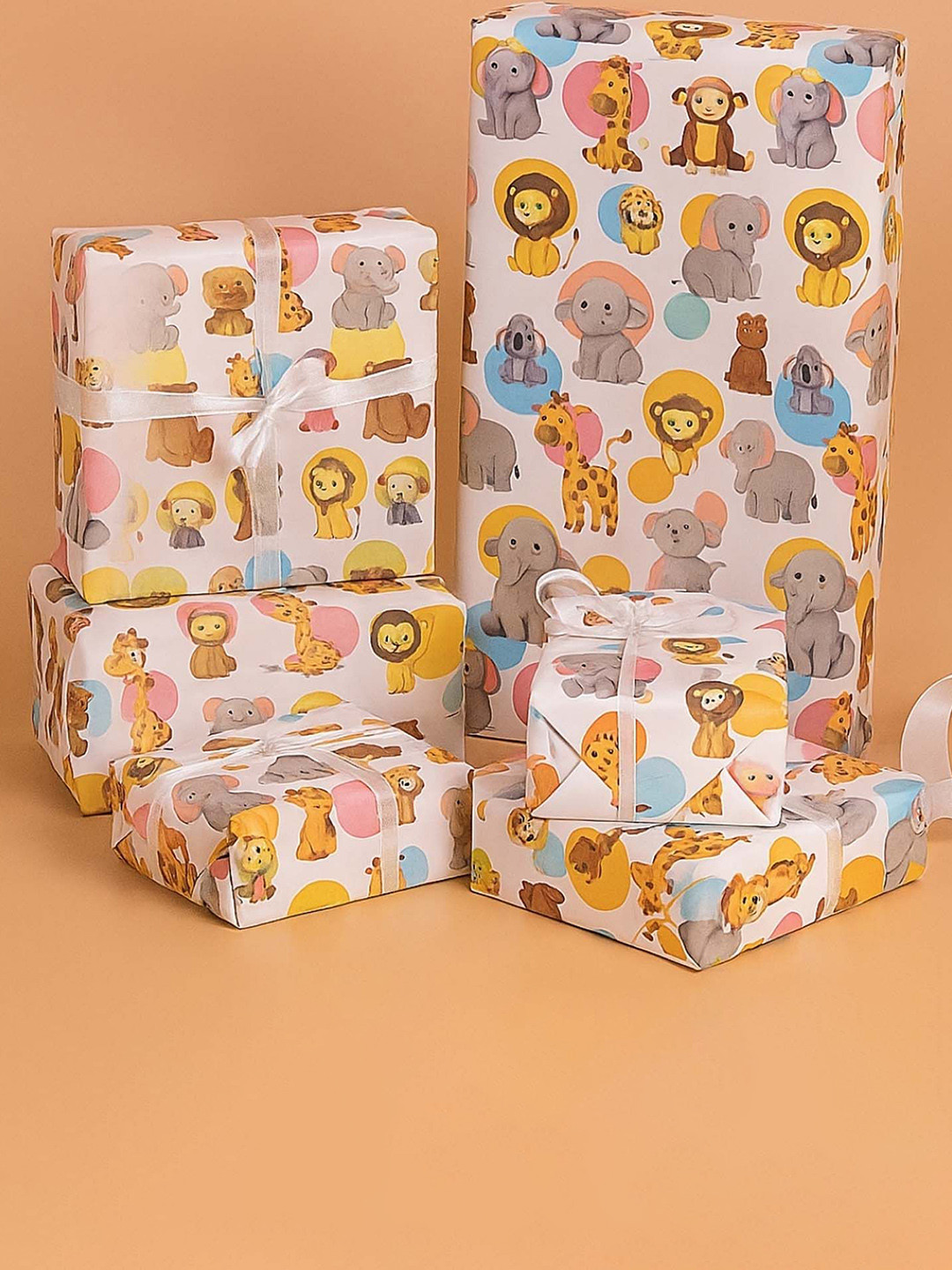 La Trove Set Of 15 Self Design Gift Wrapping Papers