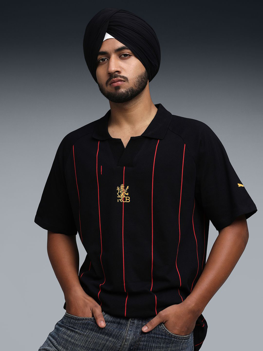 Puma x RCB Striper Polo T-shirt