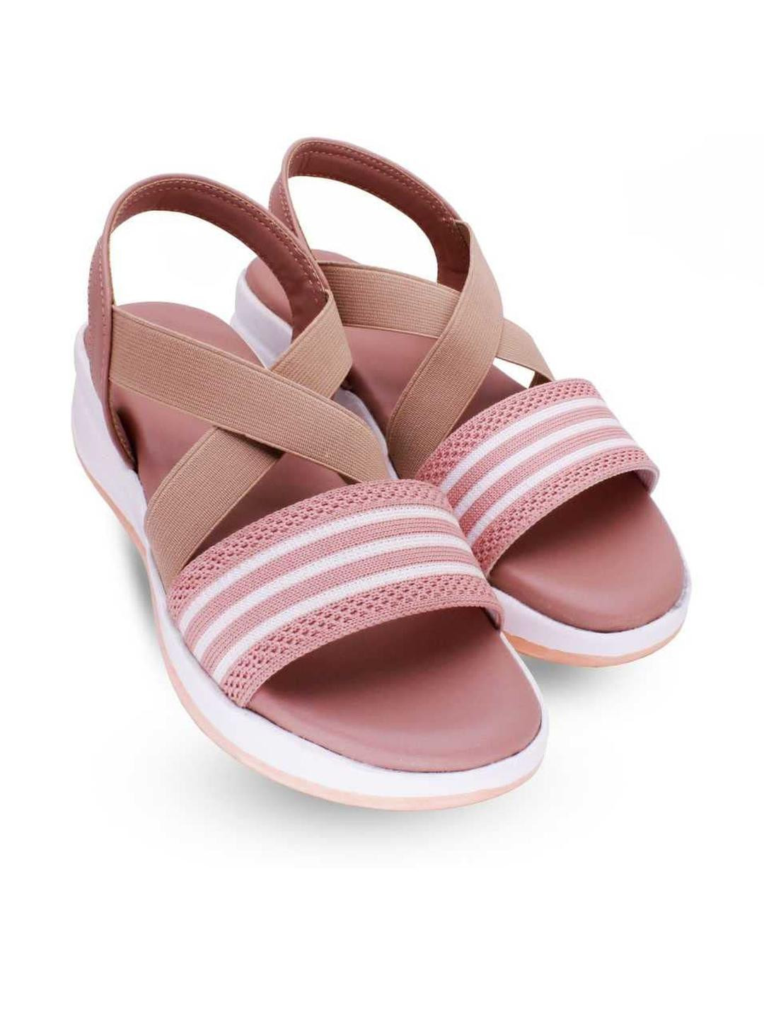 Digni Pink Slip-On Wedge Sandals