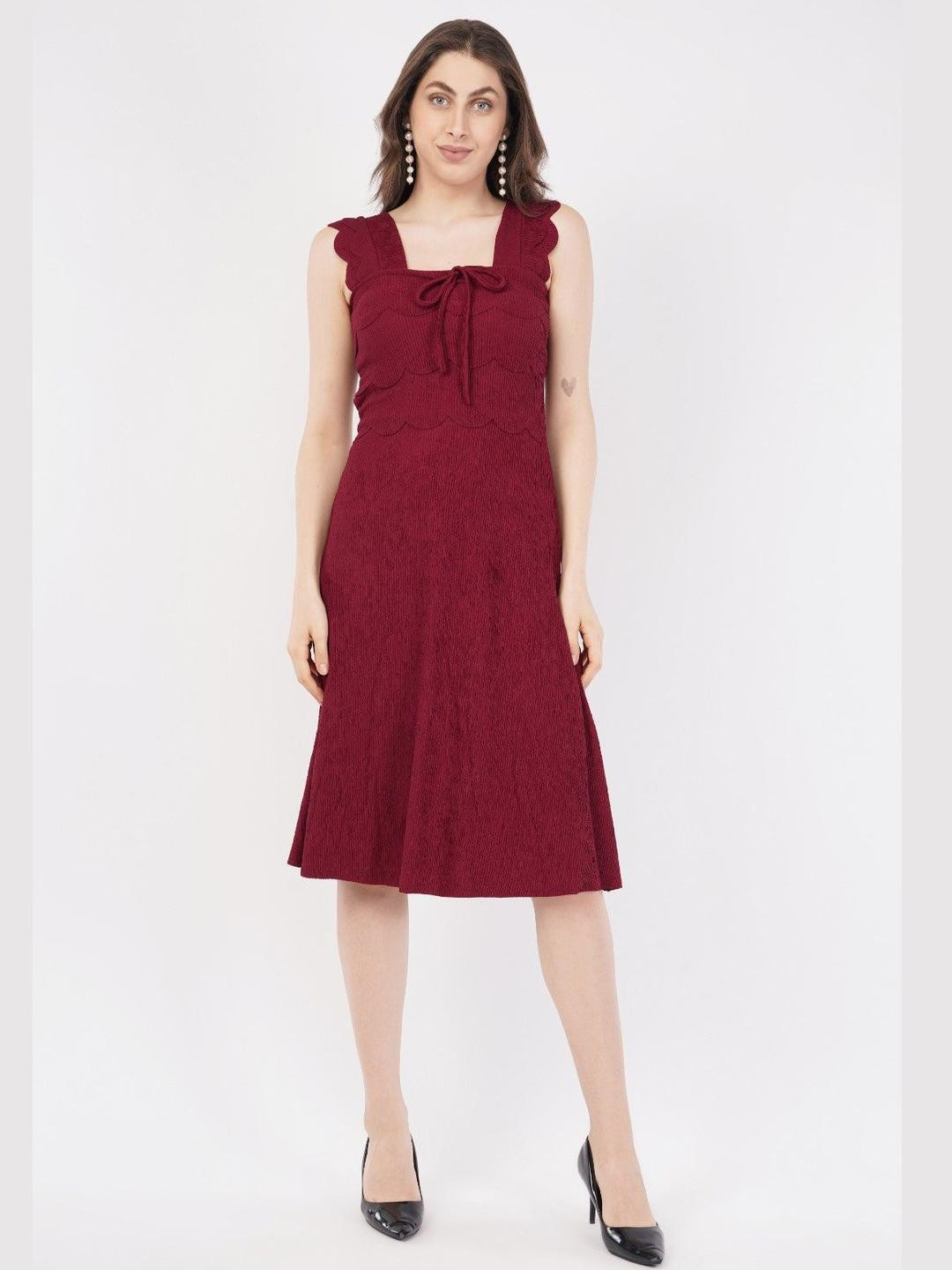 Deshi Girl Layered A-Line Midi Dress