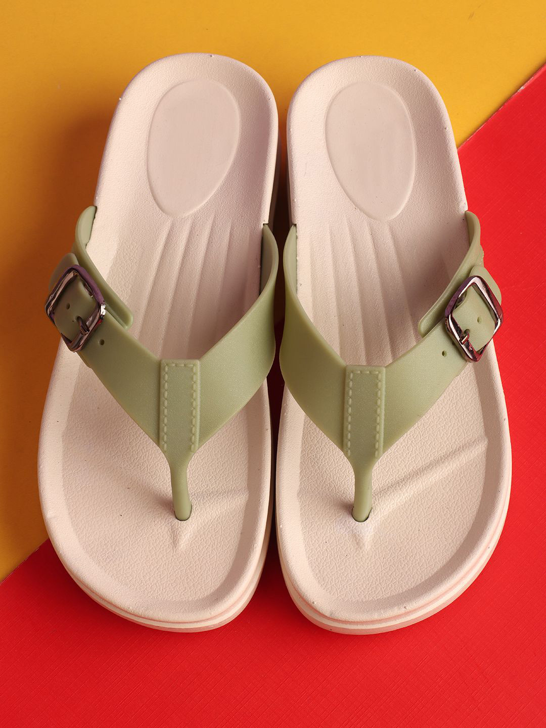 The Roadster Lifestyle Co. Slip-On T-Strap Flats