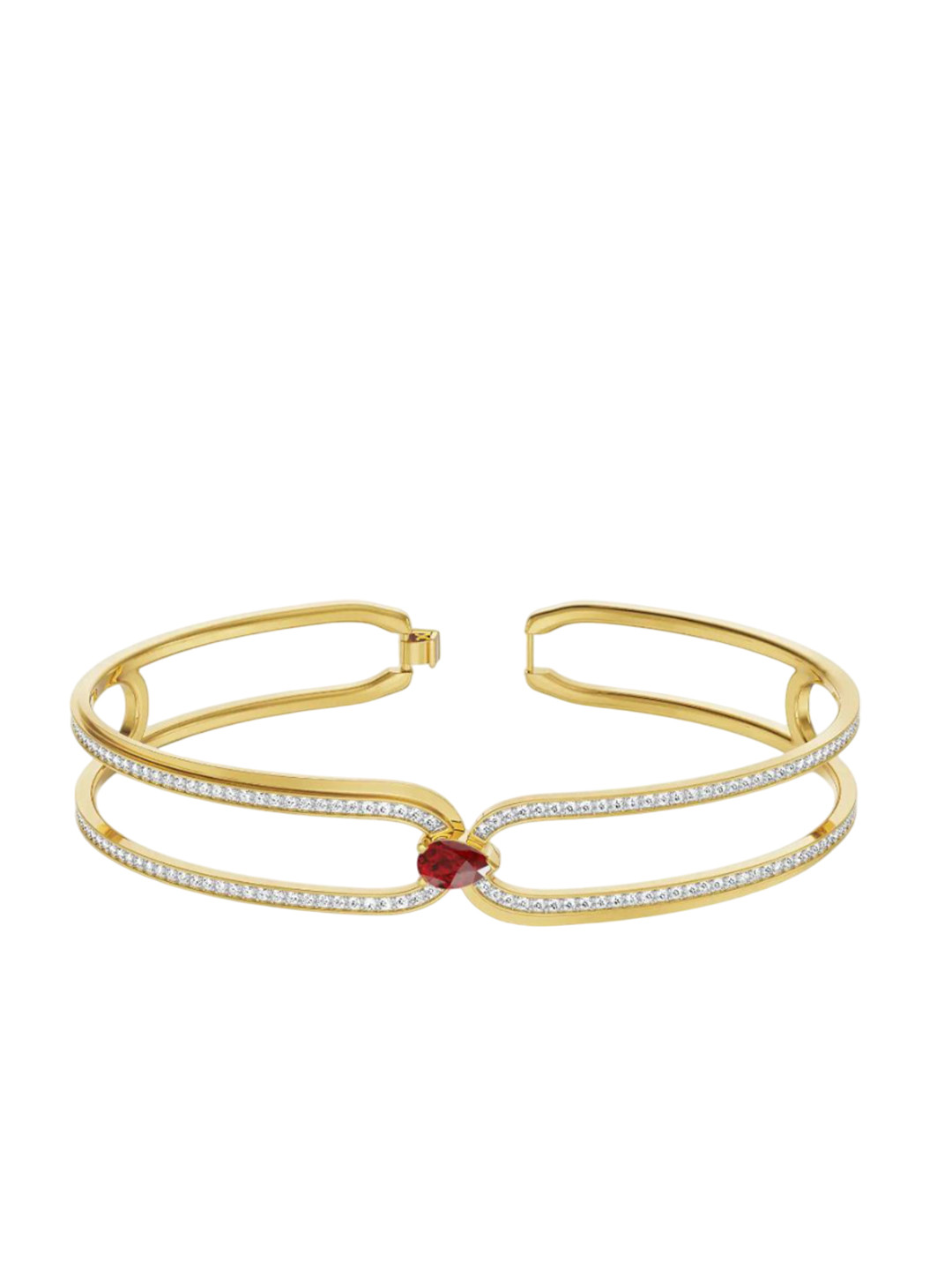 Emori Women 14KT Gold Ruby Lab Diamond Bracelet