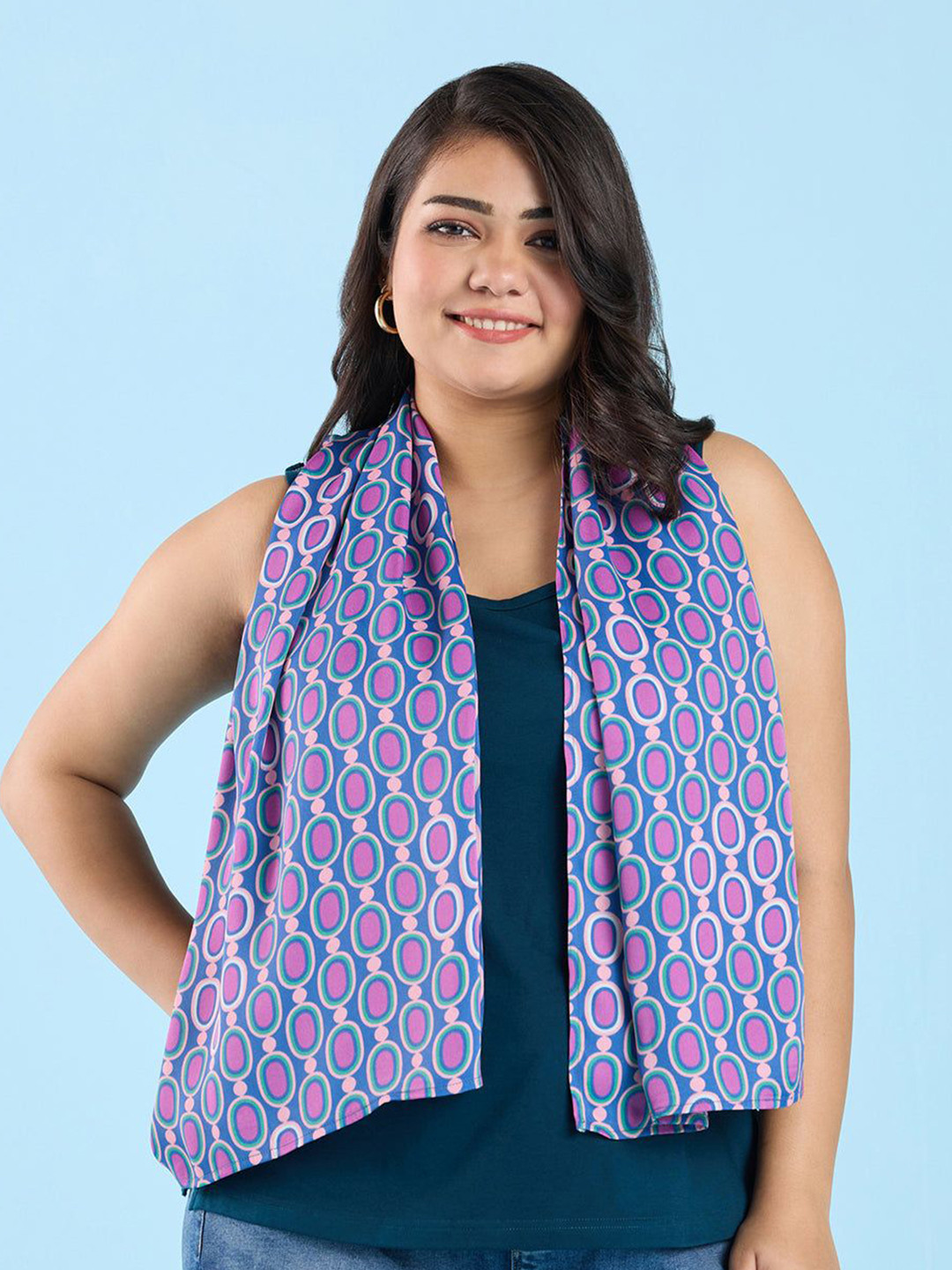 Big Hello - The Plus Life Women Printed Scarf