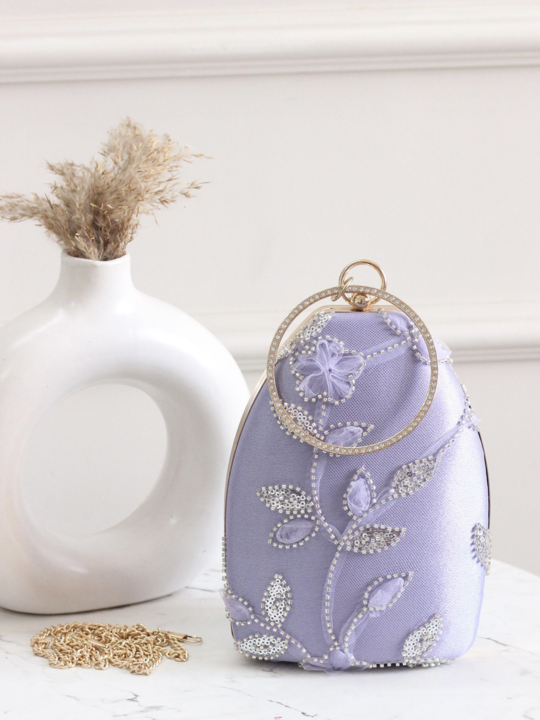 BOXWISH BY BHUMIKA Embellished Potli Clutch