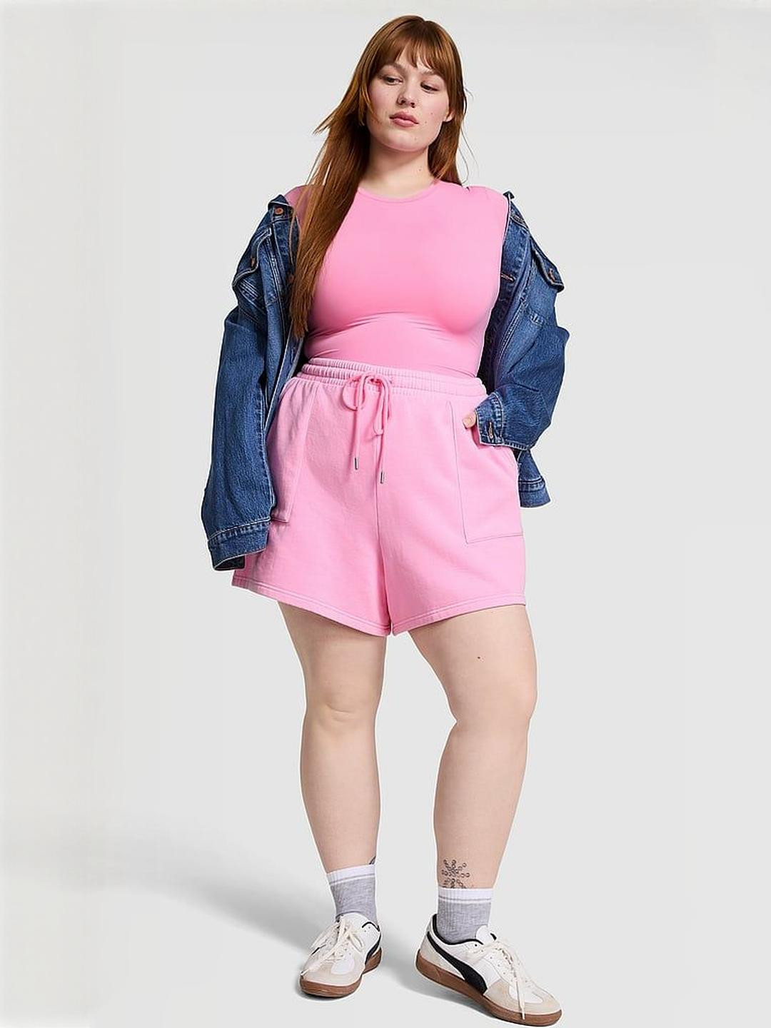 Victoria's Secret Women Plus Size High-Rise Cotton Shorts