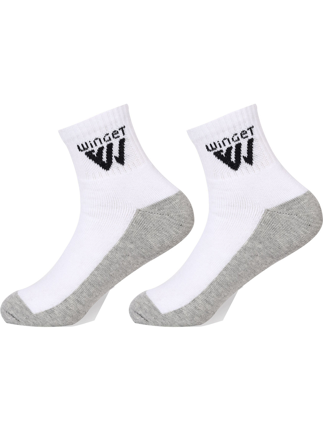 Winget Men Pack Of 2 Patterned Cotton Ankle Length Socks