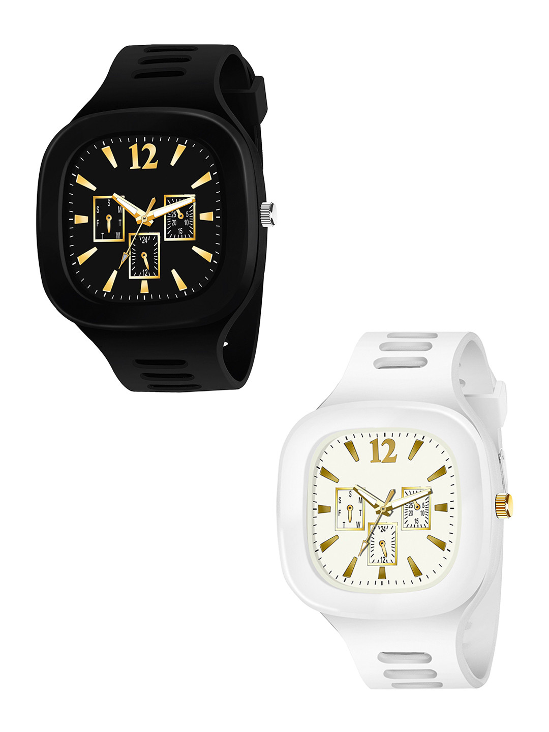 JUST LIKE Unisex Set Of 2 Analogue Watch WATGEMMJG4WPHUK6