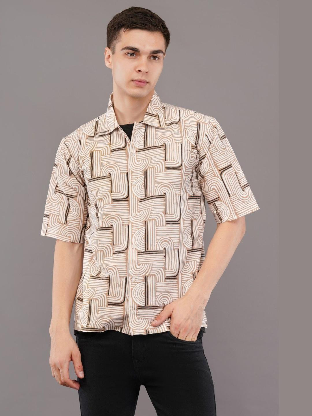 Adore  Wear Printed Drop-Shoulder Sleeves Relaxed Fit Casual Shirt