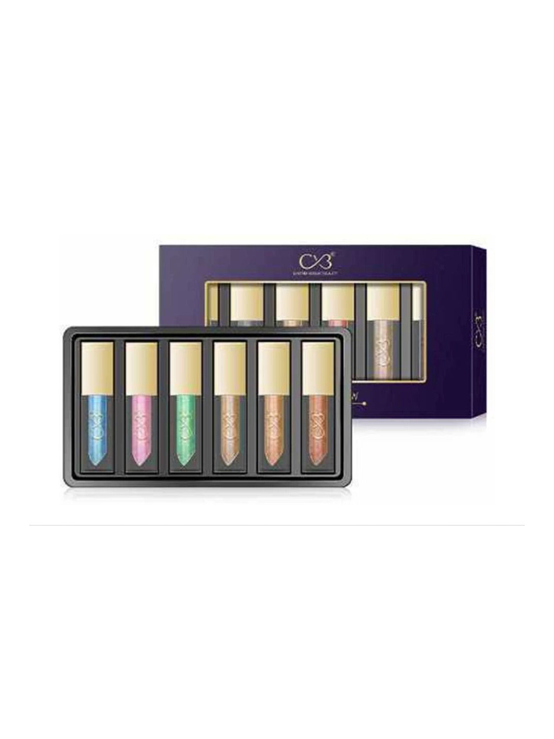 CVB Set Of 6 Smudge-Proof & Transfer-Proof Liquid Eyeshadow- 24 g- Shade- C67