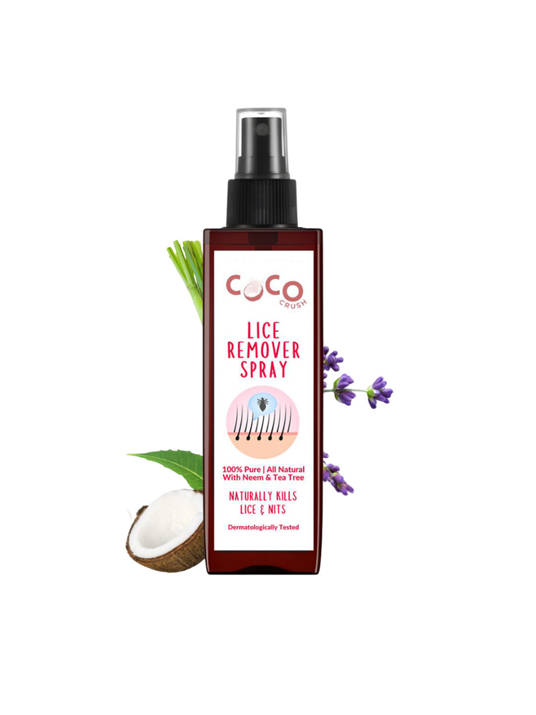 Coco Crush Lice Remover Hair Spray With Neem & Coconut Oil - 100 ml