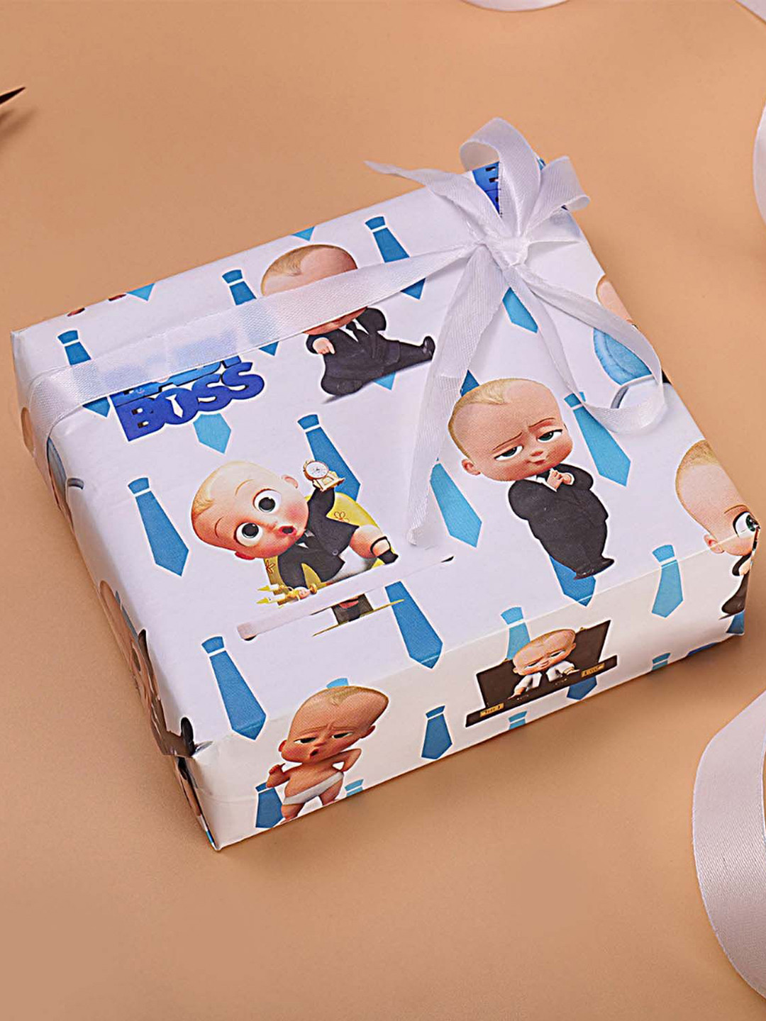 La Trove Set Of 5 Self Design Cute Boss Lady Design Gift Wrapping Paper