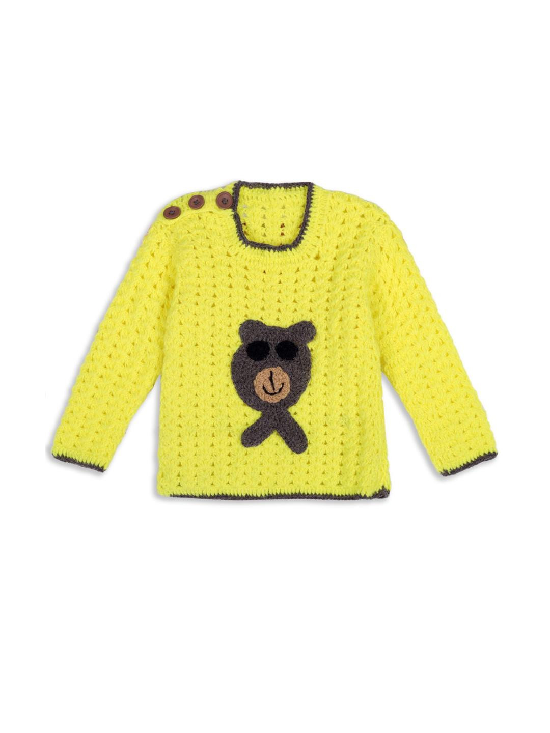 Muskan Yellow Bear Sweater