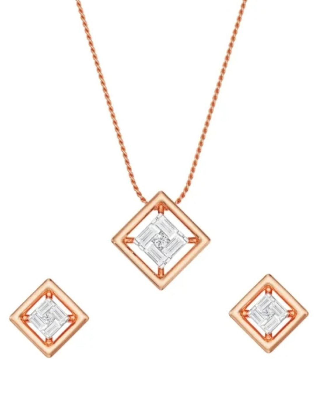 Emori 14KT Lab Diamond Necklace And Chains
