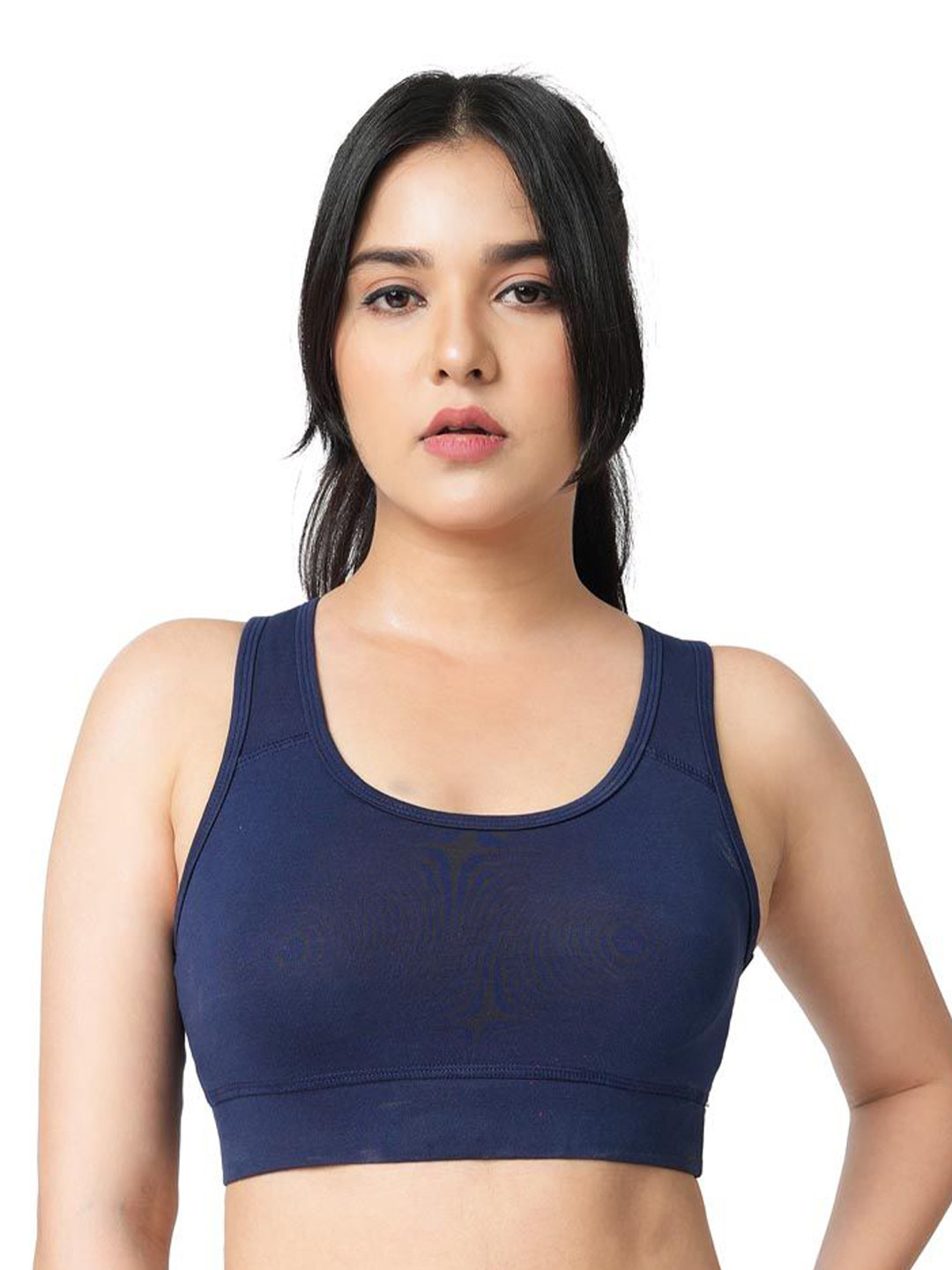 SHOPPY VILLA Women Bra Full Coverage Non Padded Racerback Slip-on Workout Sports Bra
