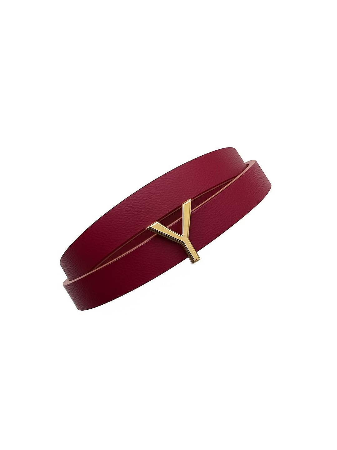 TANN TRIM Unisex Leather Gold-Plated Wraparound Bracelet