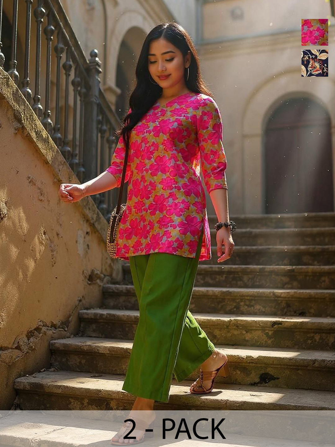 THE FAB FACTORY Printed Kurti