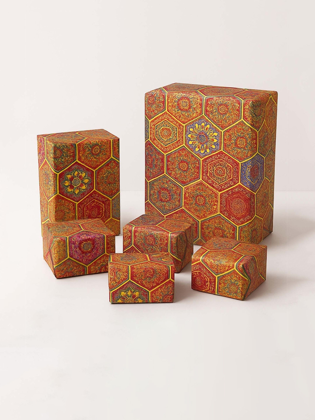 La Trove Set Of 15 Floral Printed Packing Paper Gift Wrapping Sheets