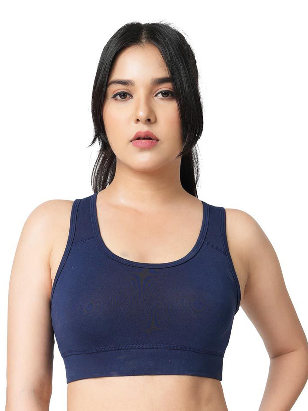 SHOPPY VILLA Women Bra Full Coverage Non Padded Racerback Slip-on Workout Sports Bra