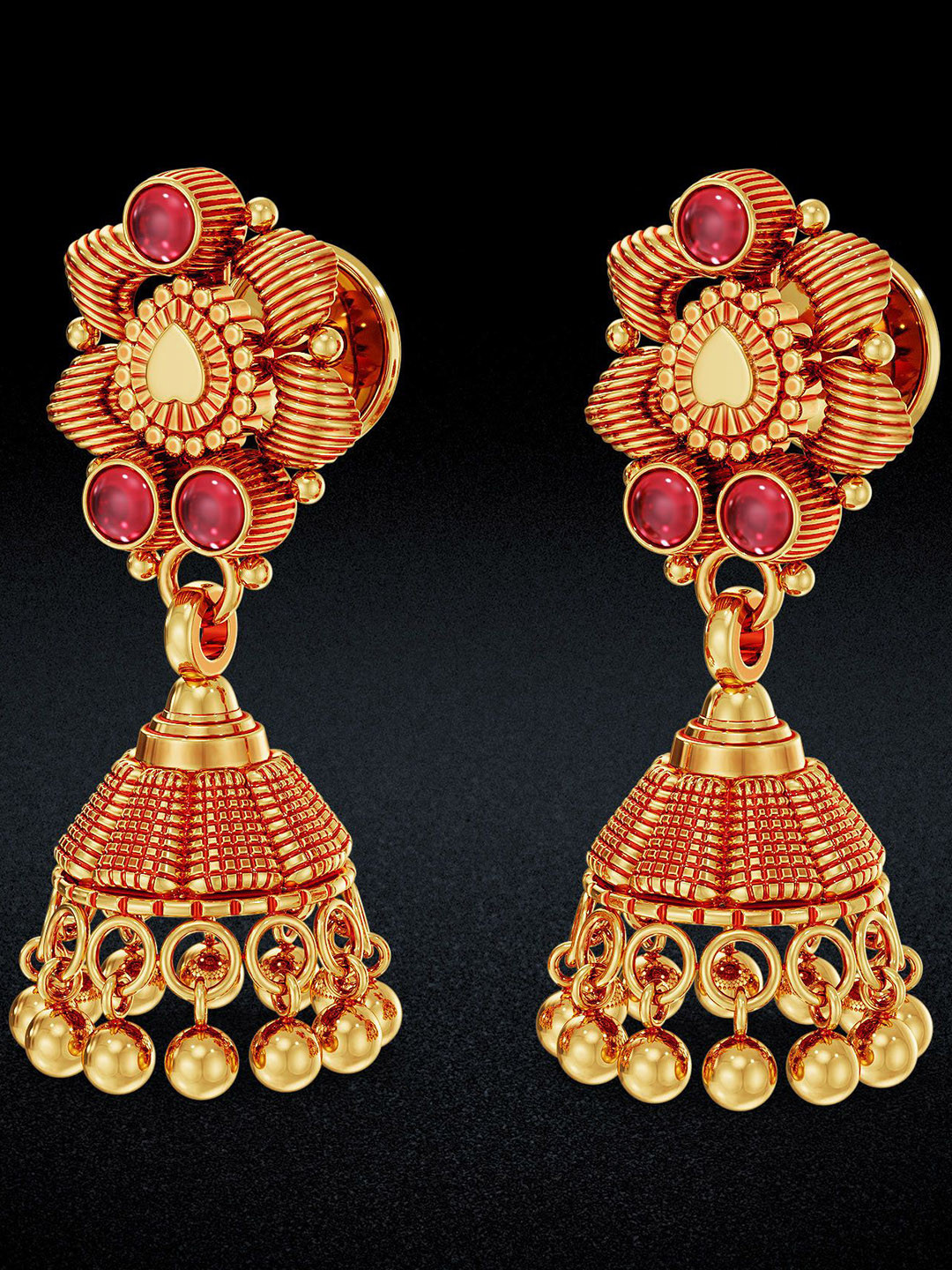 Joyalukkas Timeless Grace Classical Jhumka- 6.54 gms