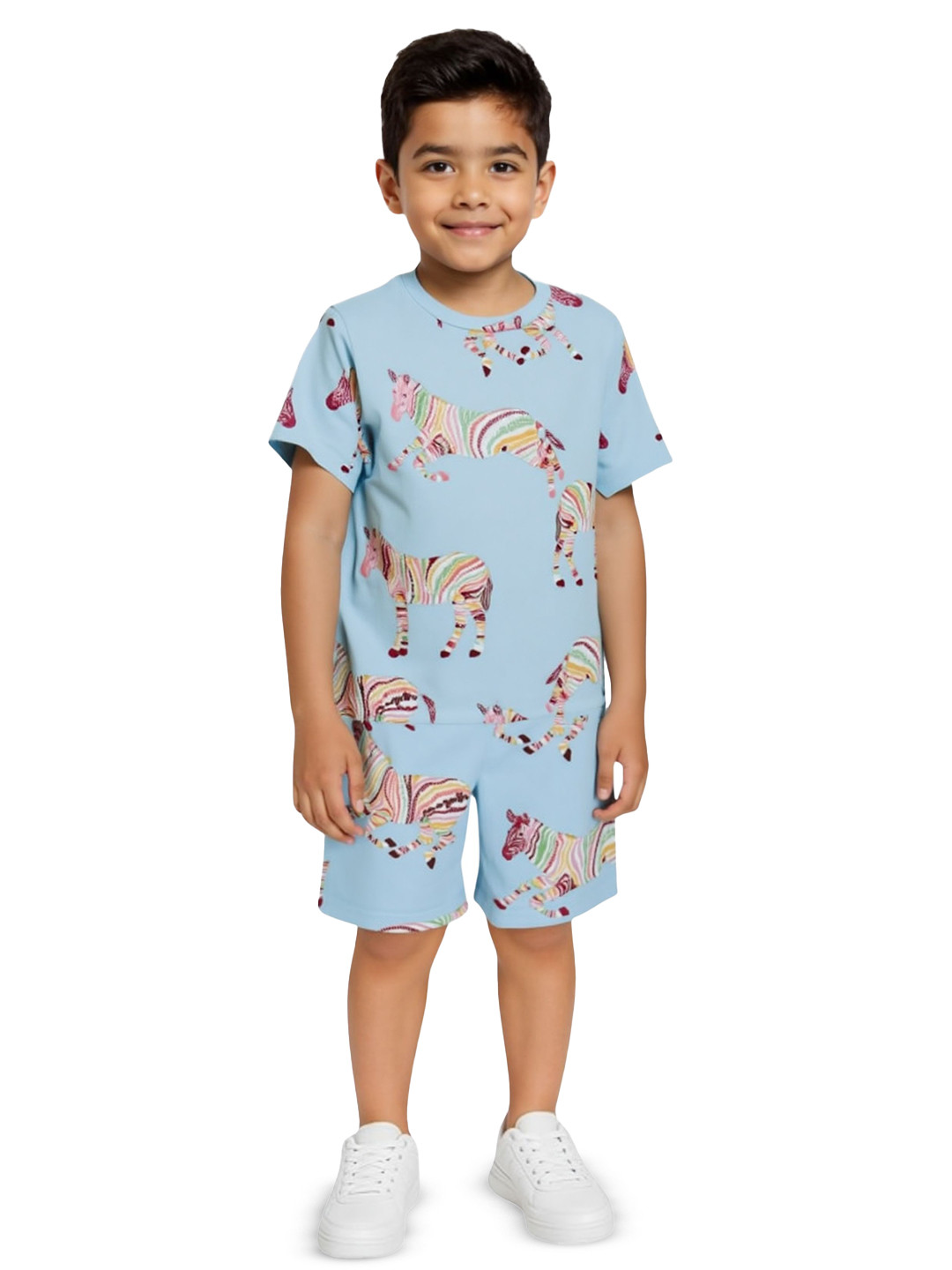 Thiya Boys Animal Printed T-shirt with Shorts