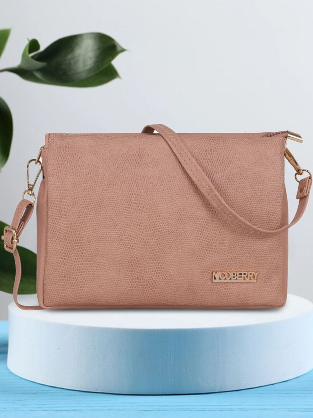 Nicoberry Women Textured Crossbody Sling Bag