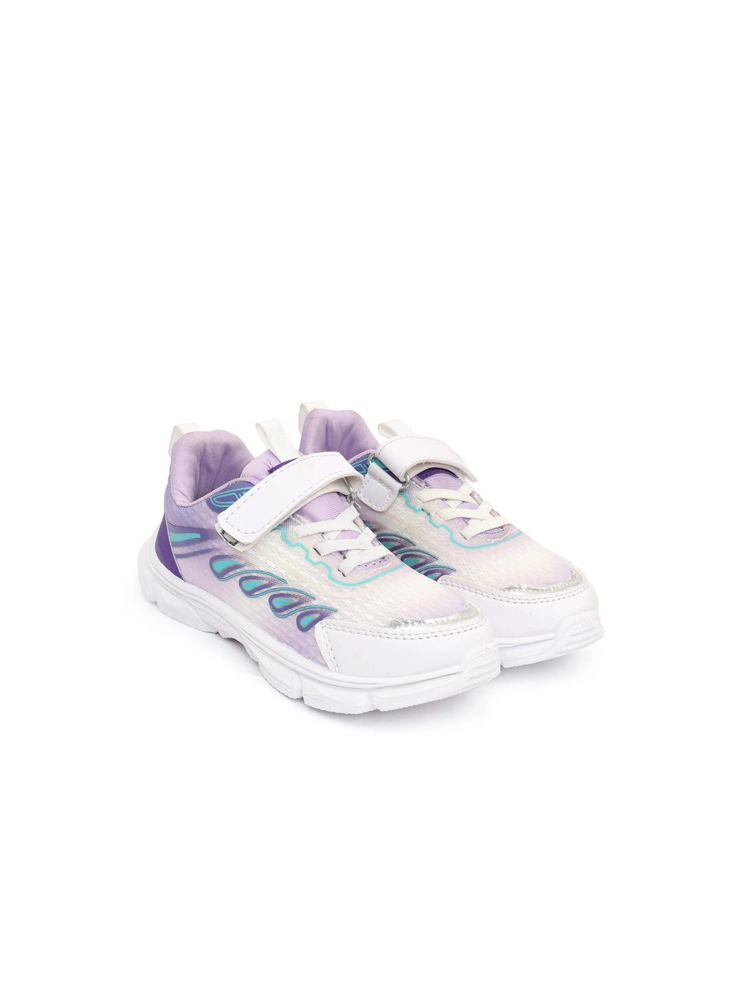 PU-PINE Boys Purple Lace-Ups & Velcro Fastening Sneakers