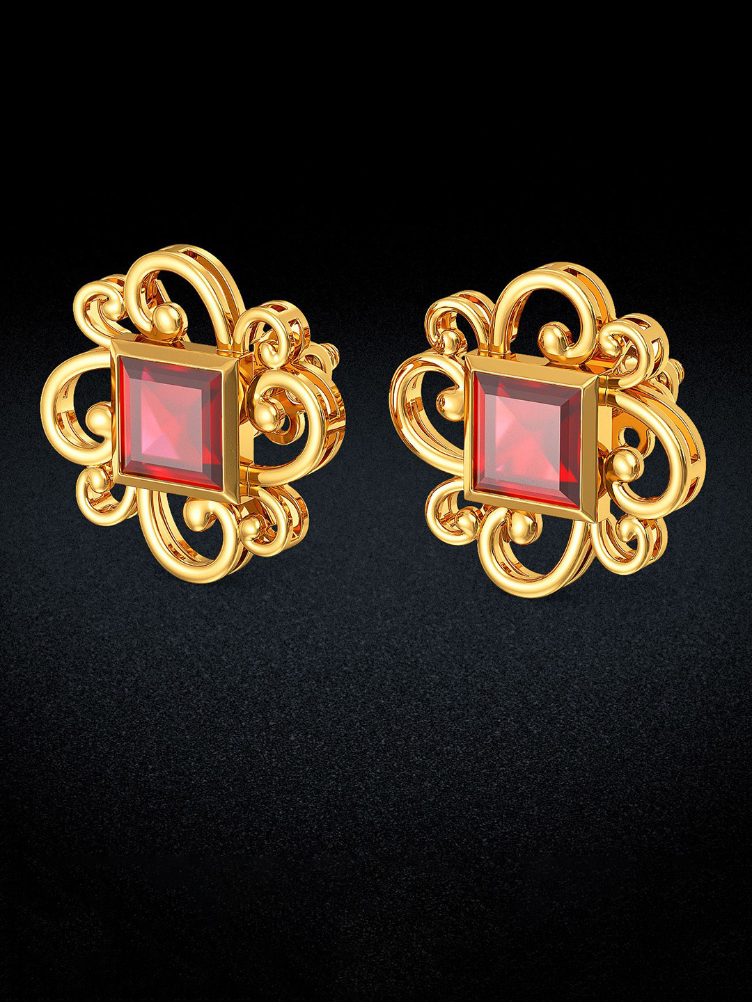 Joyalukkas Women Earrings Gold-4.237 gms