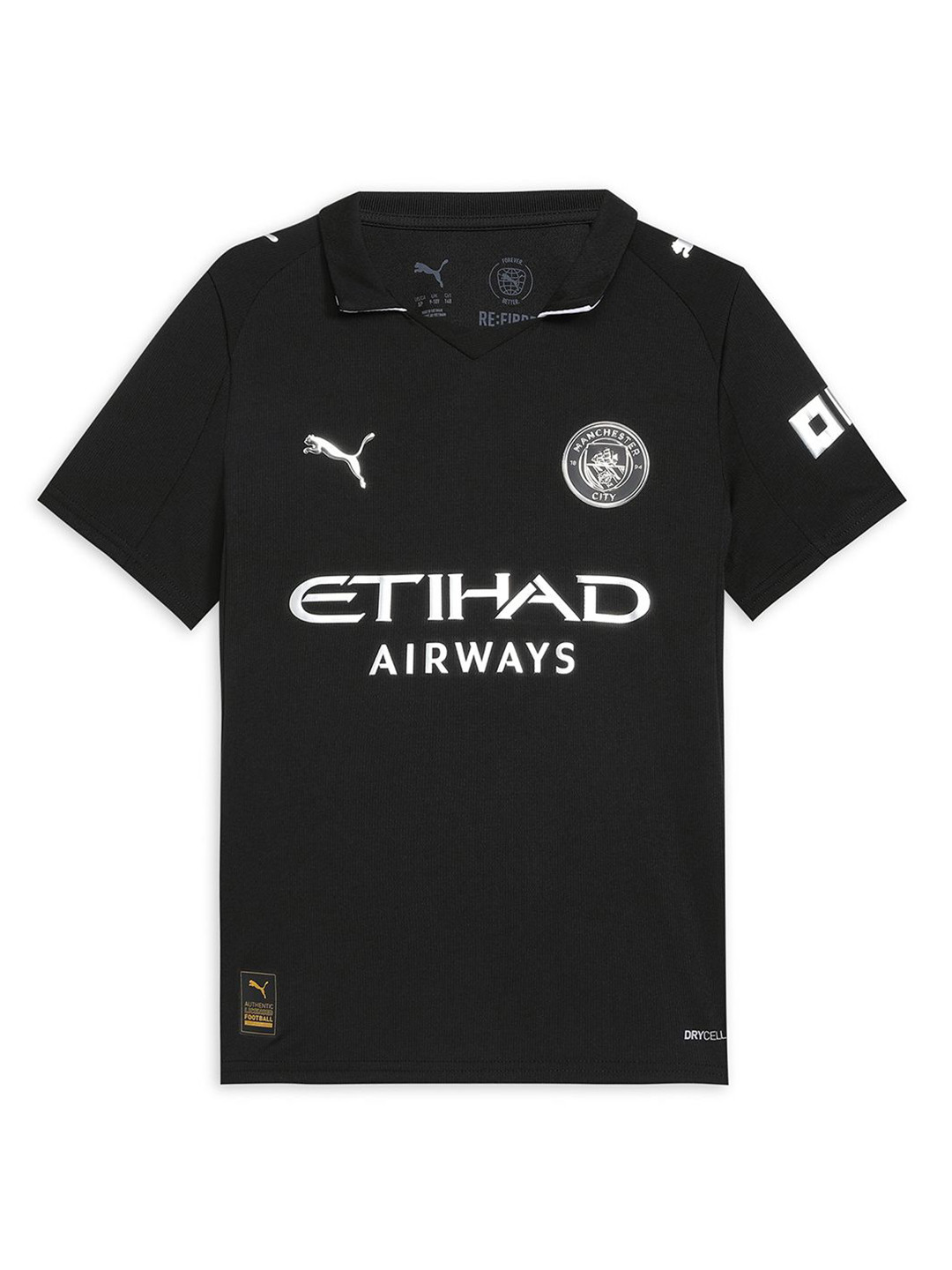 Puma Manchester City FC Kids Typography Printed Dry Cell Replica Jersey
