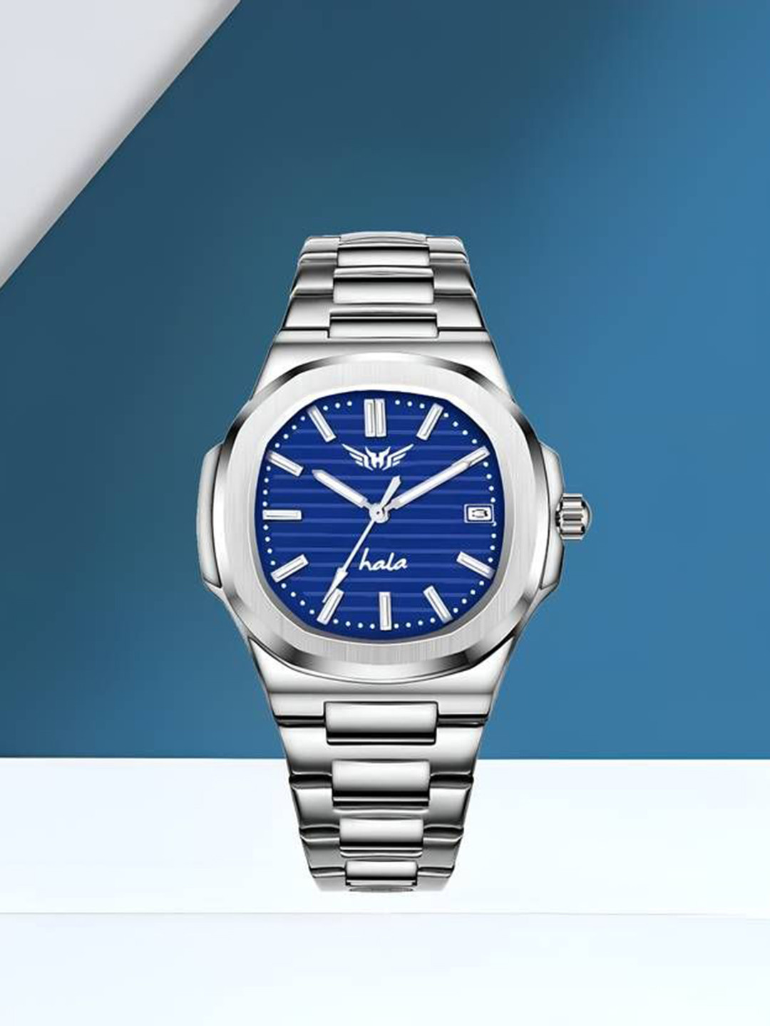 Hala Men Textured Diamond Foldover Regular Analogue Watch-3240