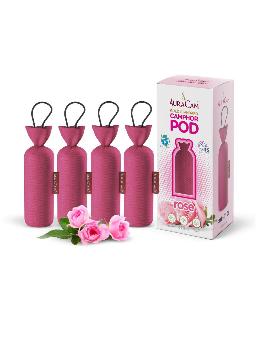 AuraCam Set of 4 Gold Standard Camphor Pod Air freshener
