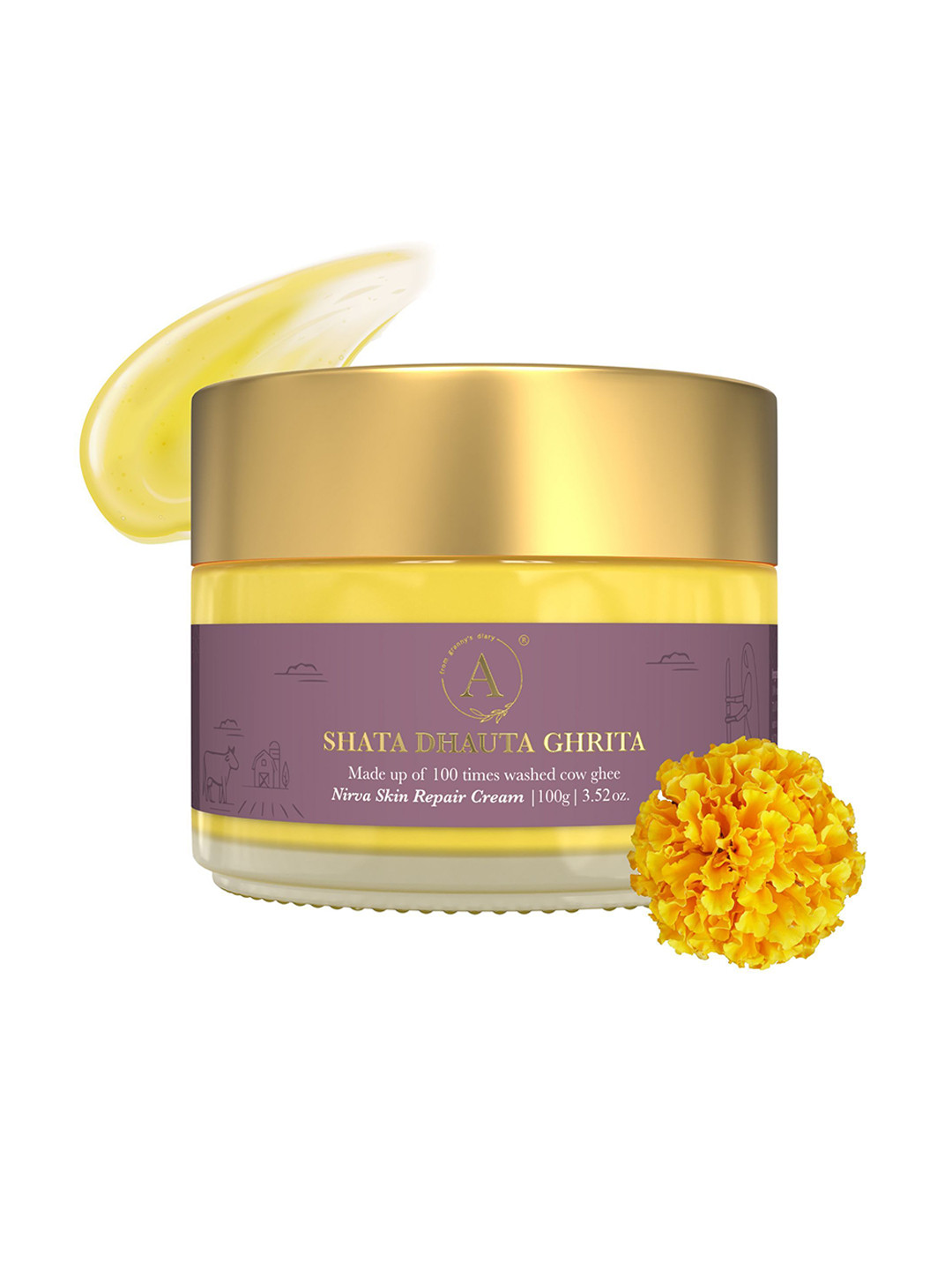 Adhyay Shata Dhauta Ghrita Skin Repair Emollient Cream- 40 g