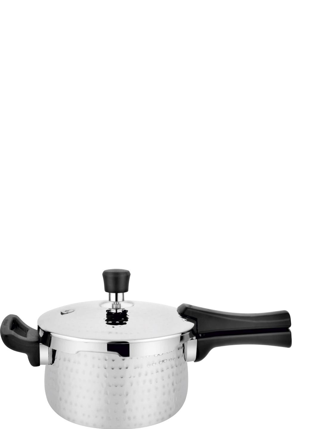 Prabha Silver-Toned 2025 1.5L Stainless Steel Easy to Clean Pressure Cooker