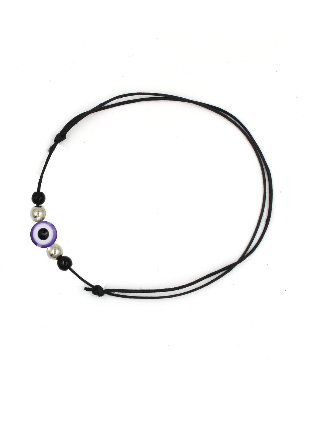 gurjari jewellers Evil Eye Single Leg Thread Knot Dori Anklet