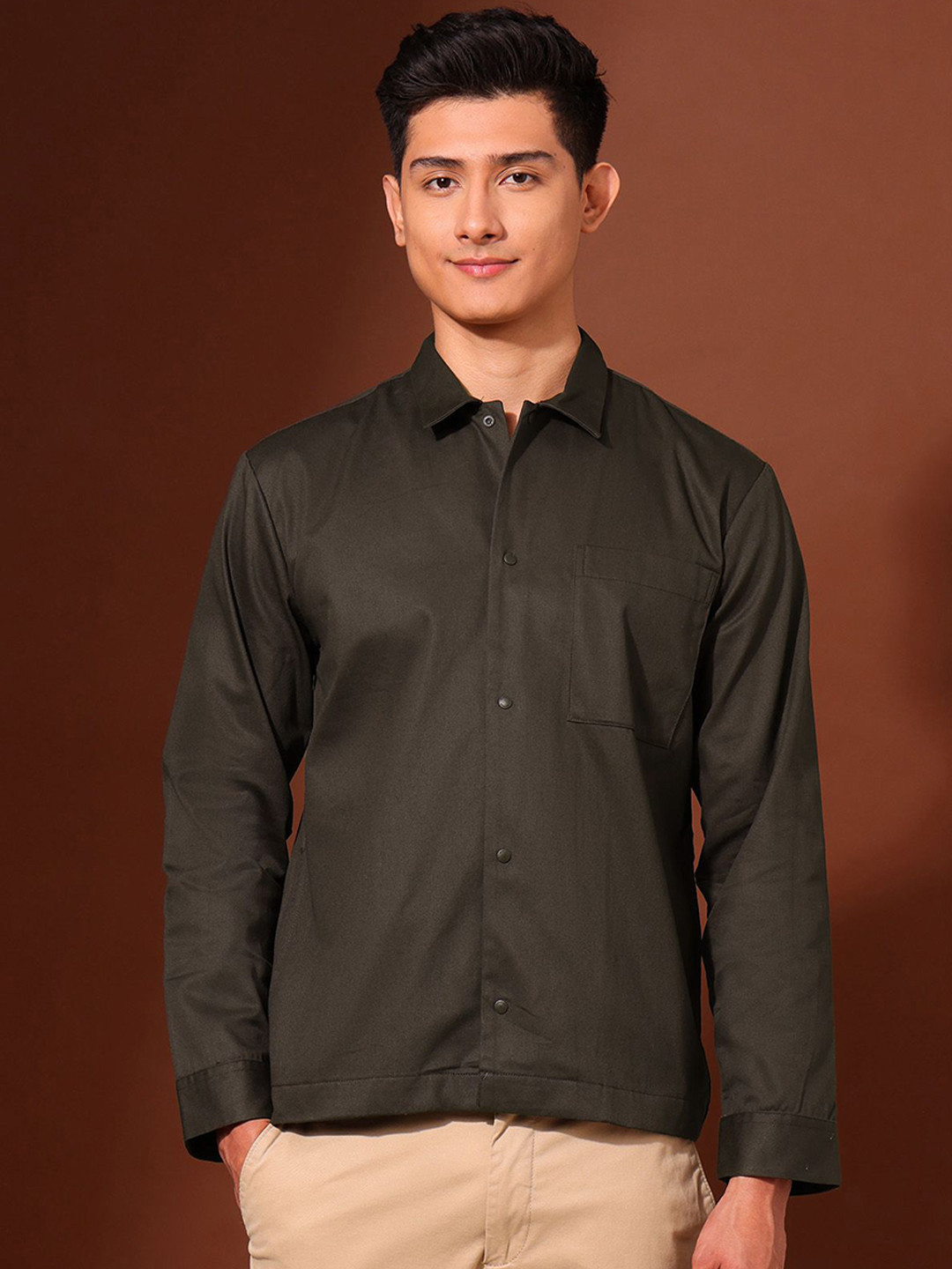 U.S. Polo Assn. Men Working Holiday Regular Fit Cotton Shacket