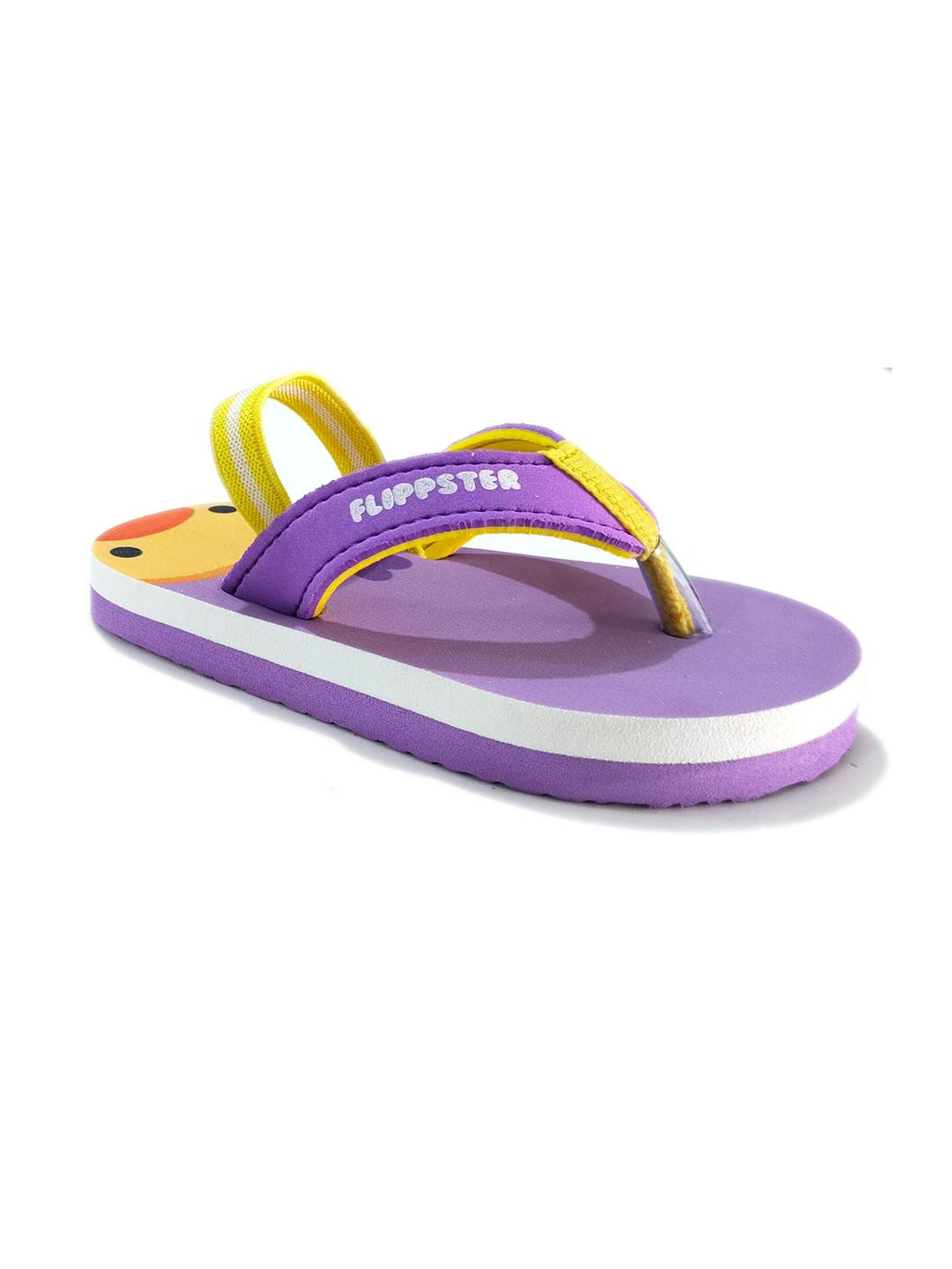 FLIPPSTER Purple Printed Flip Flops