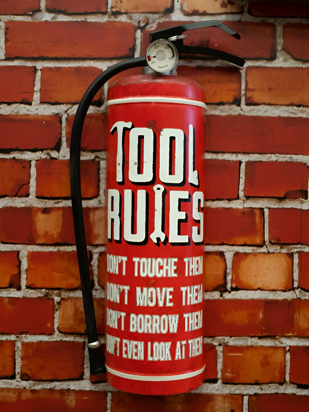 eazy wagon Red & White Prop Extinguisher - Tool Rules Wall Hangings