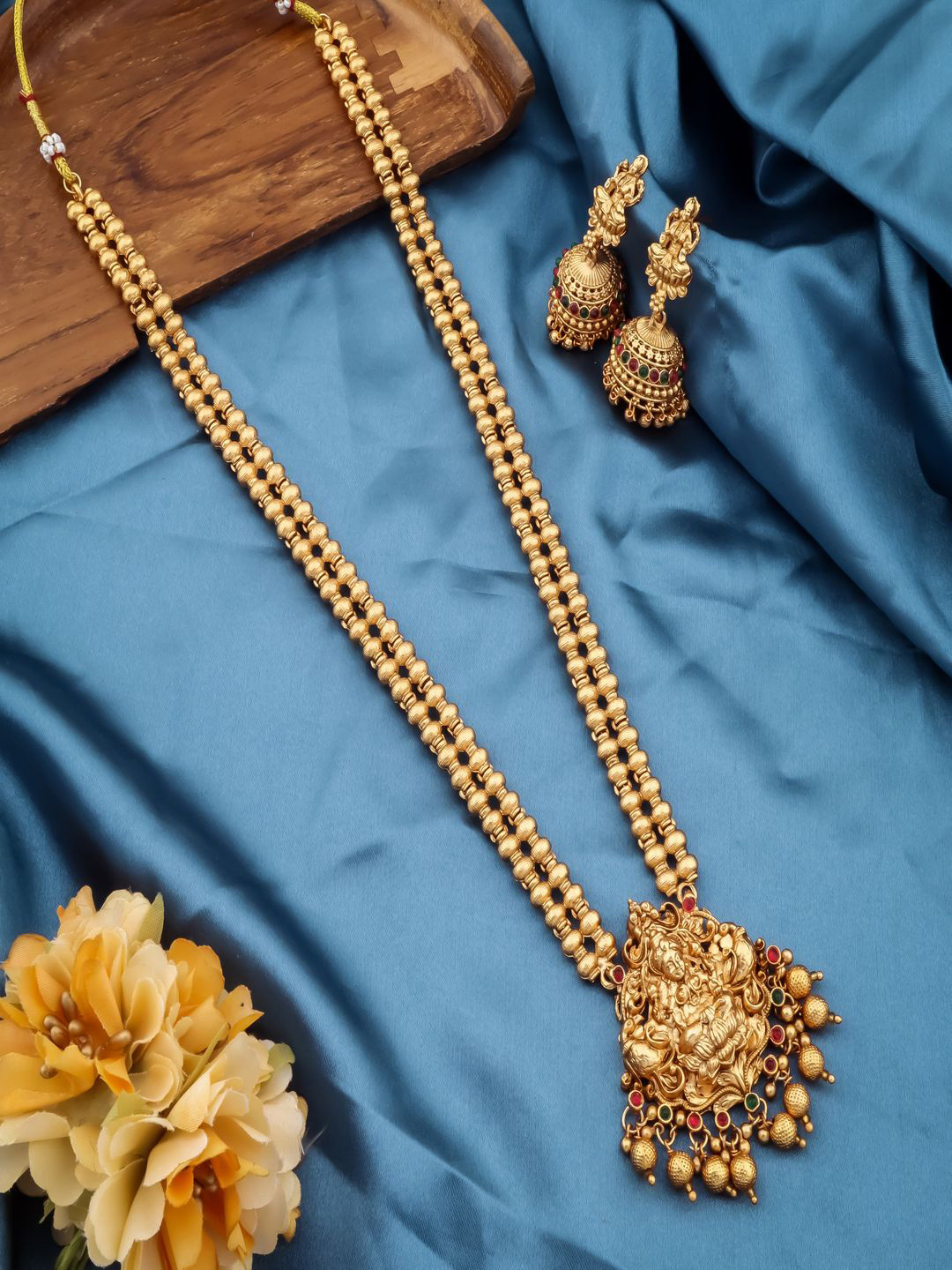 Grisha Jewellery Gold-Plated Beaded Jewellery Set