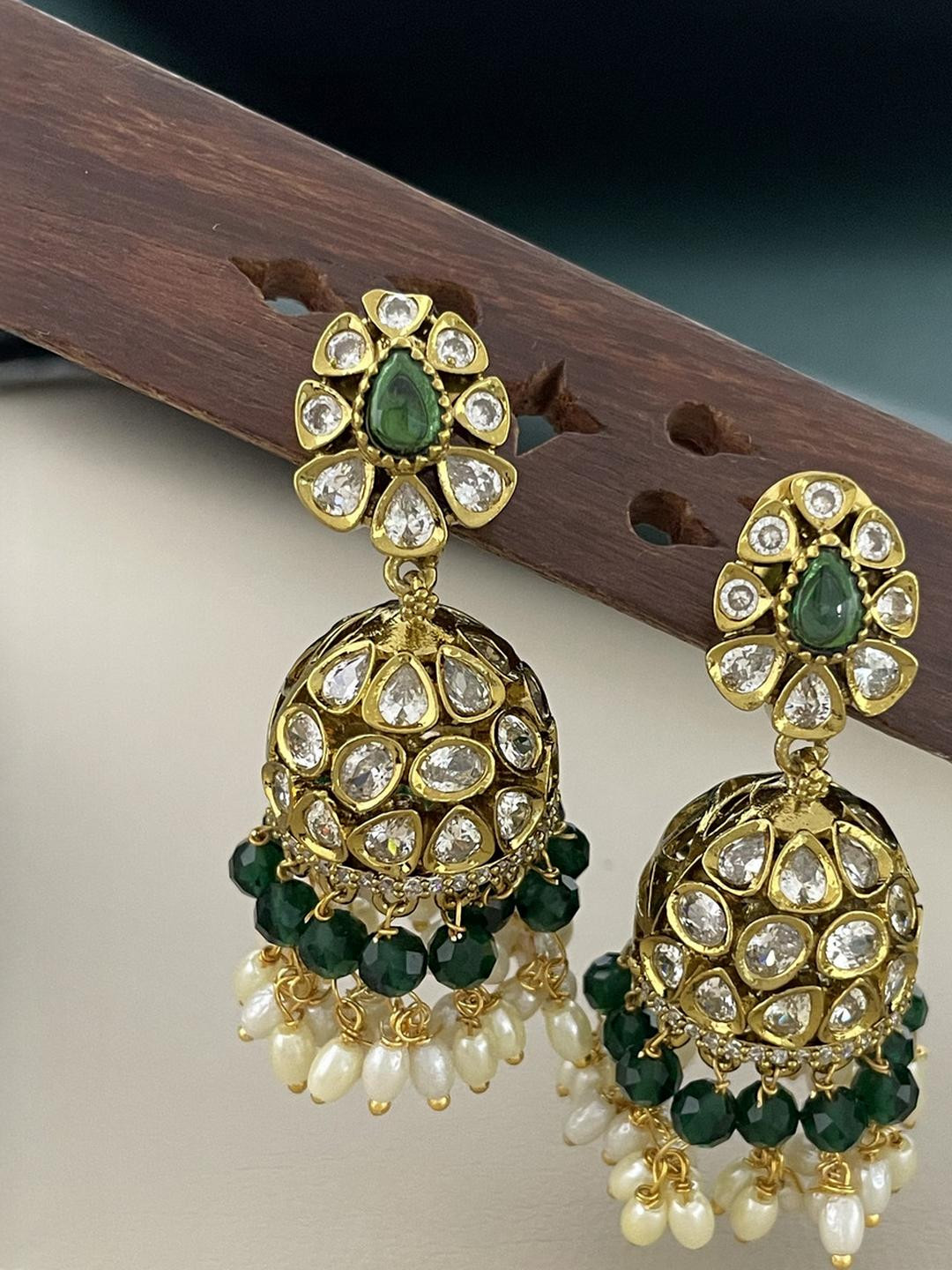 FIRST TOUCH Dome Shaped Jhumkas Earrings