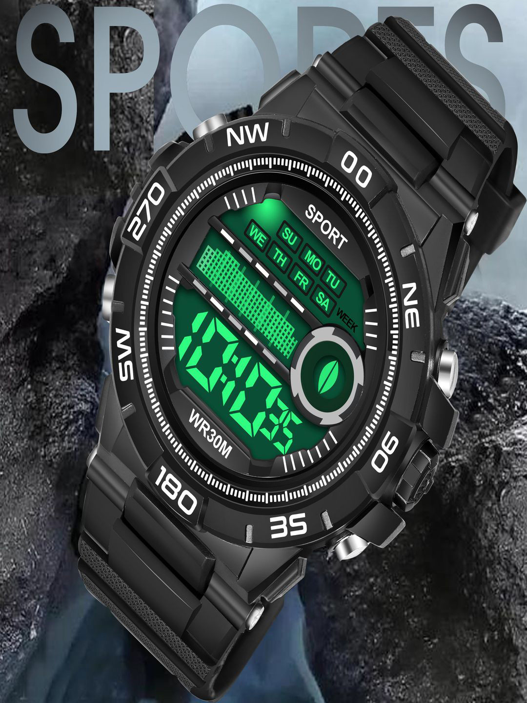 Hala Men Aluminium Dial & Bracelet Style Straps Analogue Watch Hala-1053-Black