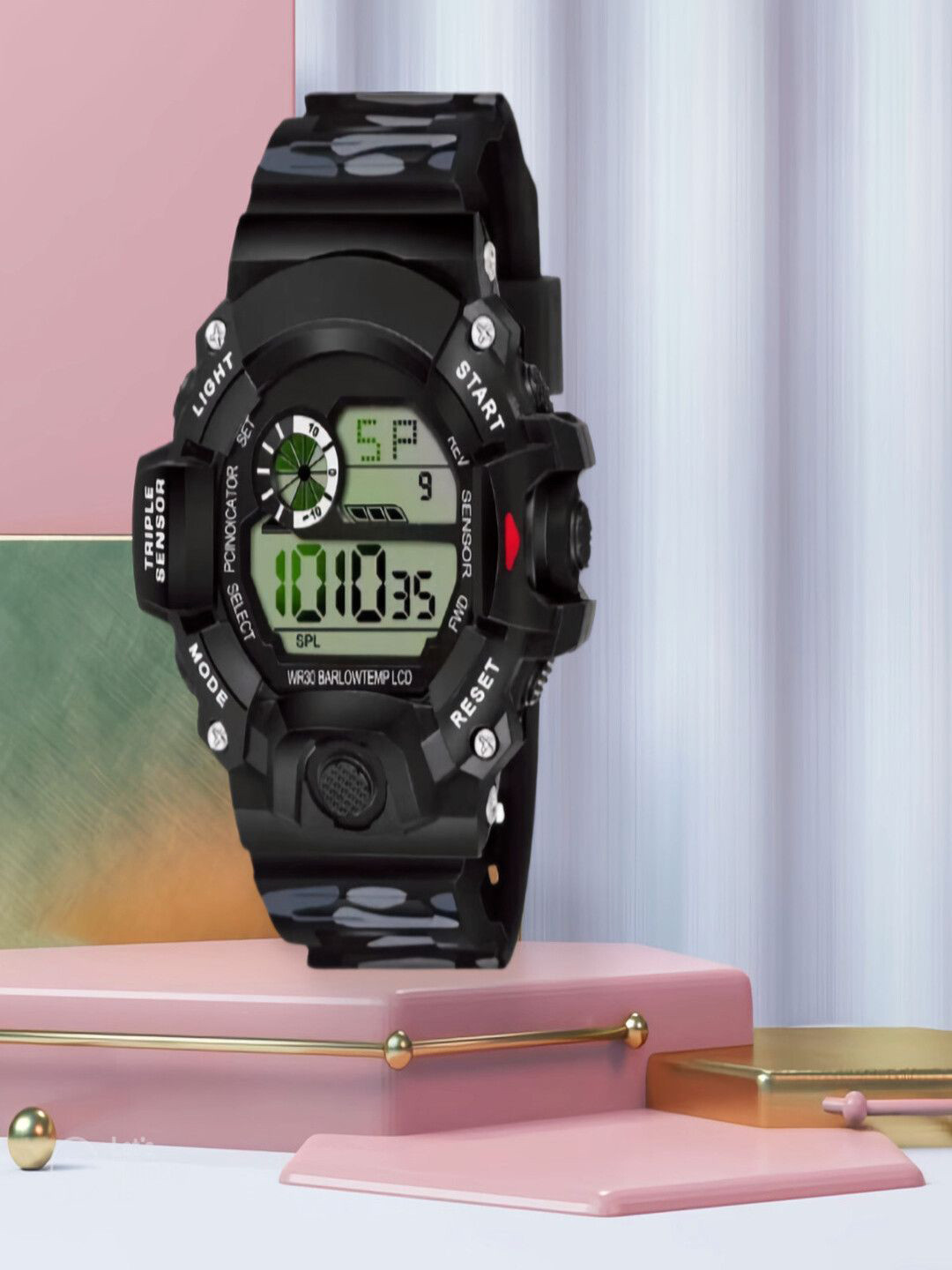 Hala Men Solid Round Tang Regular Digital Watch-G90-5