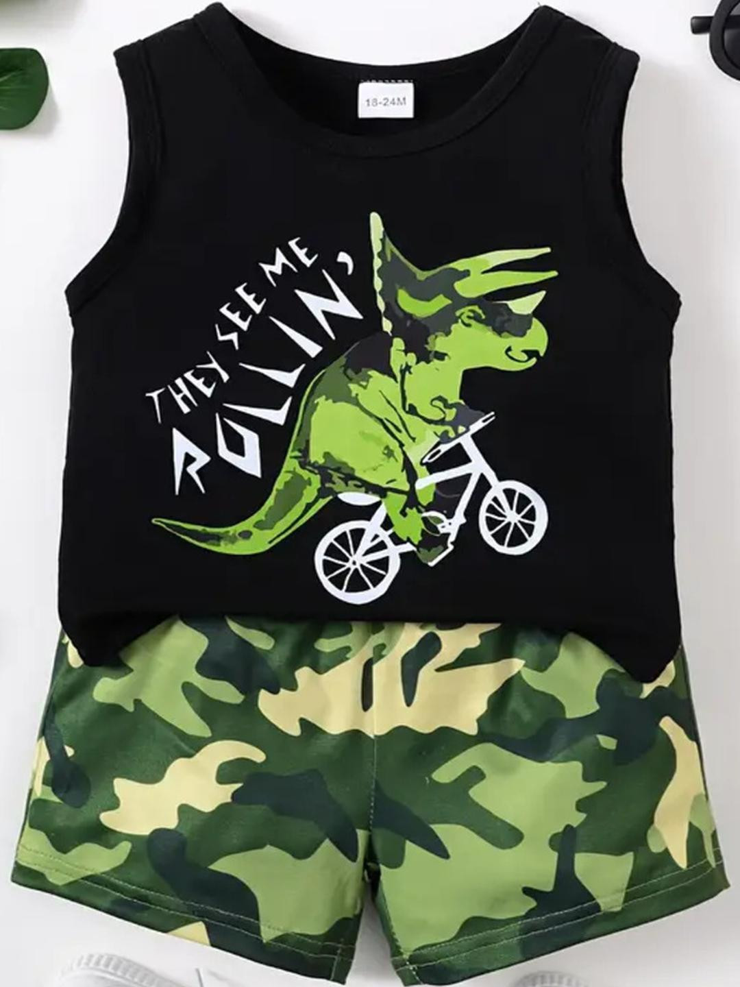 CUTEVIBE Kids Clothing Set With T-shirt And Shorts