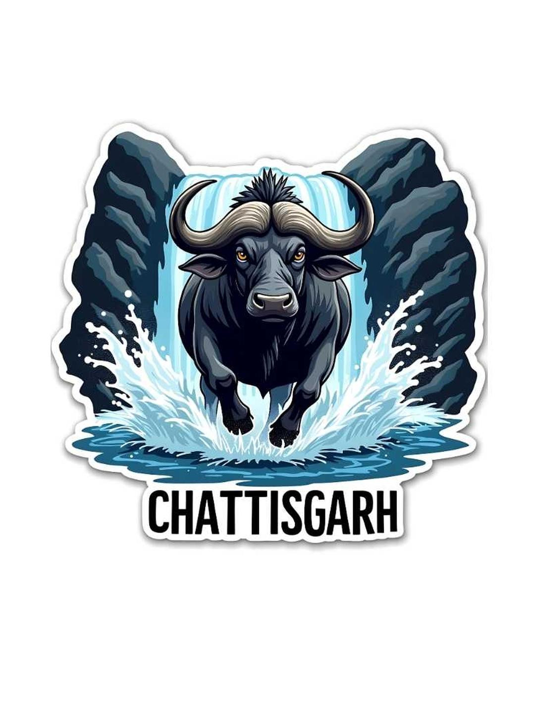 Chhattisgarh State Theme Souvenir Wooden Refrigerator Stylish Fridge Magnet
