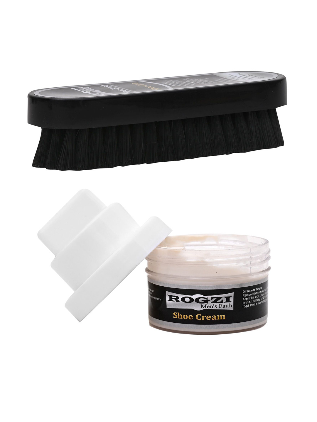 ROGZI Shoe Shine Polish Brush With Natural Cream - 60 g