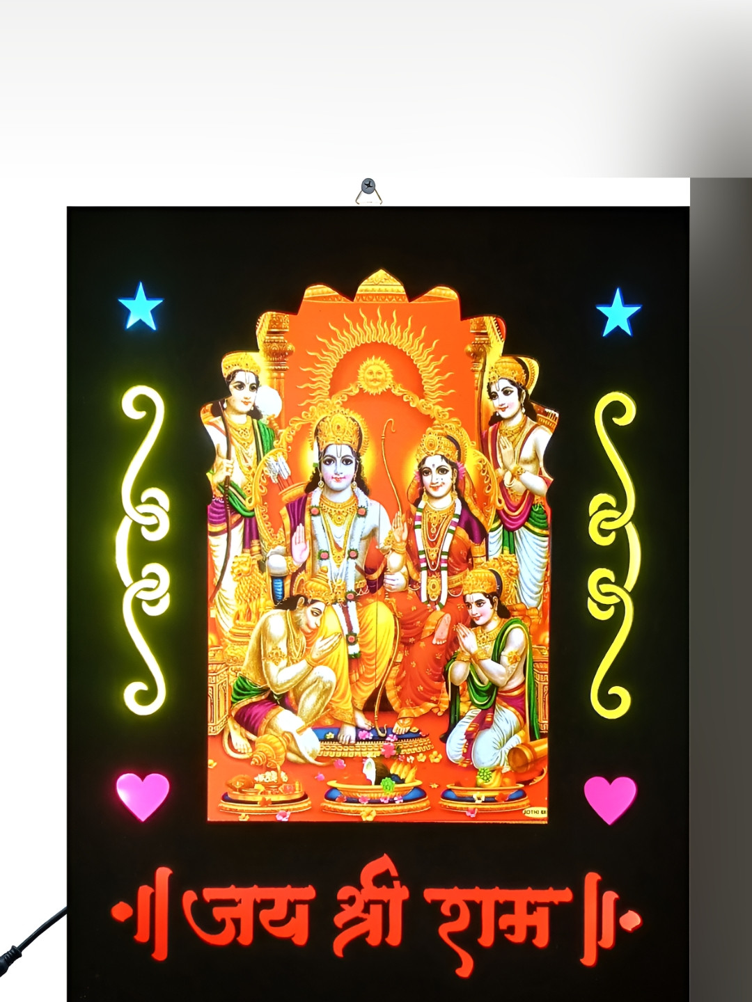 SHRI KHATU SHYAM CREATION Black & Yellow Wall Photo Frames